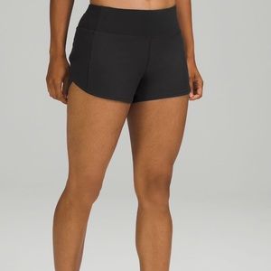 Speed up mid rise lululemon gray shorts size six